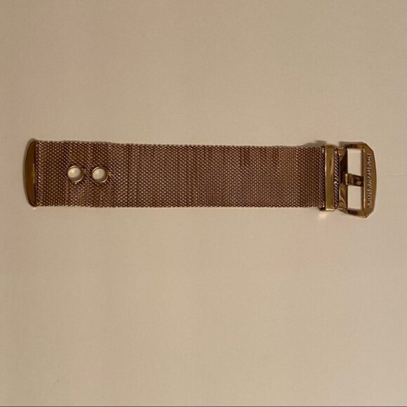VINTAGE ERICKSON BEAMON BRACELET WIDE GOLD TONE MESH BELT BUCKLE LOOK 7” - 7.5” - Picture 10 of 16